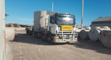 Preparing for delivery and installation of septic tank Ri-Industries